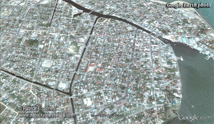Belize City aerial (Google Earth photo)