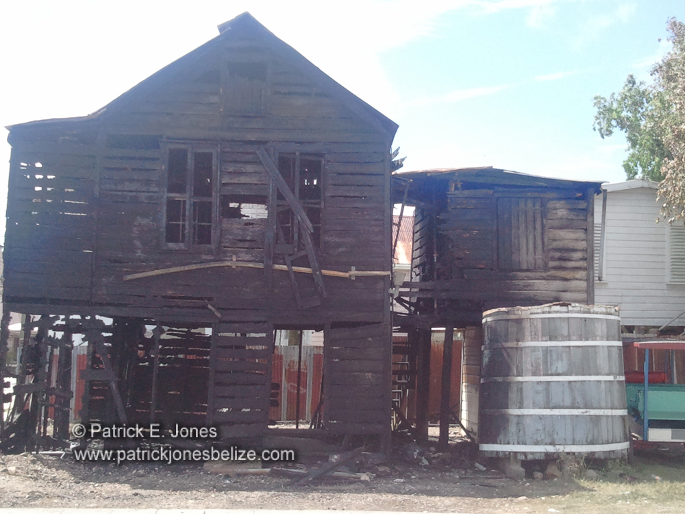 House gutted by fire (Belize City)