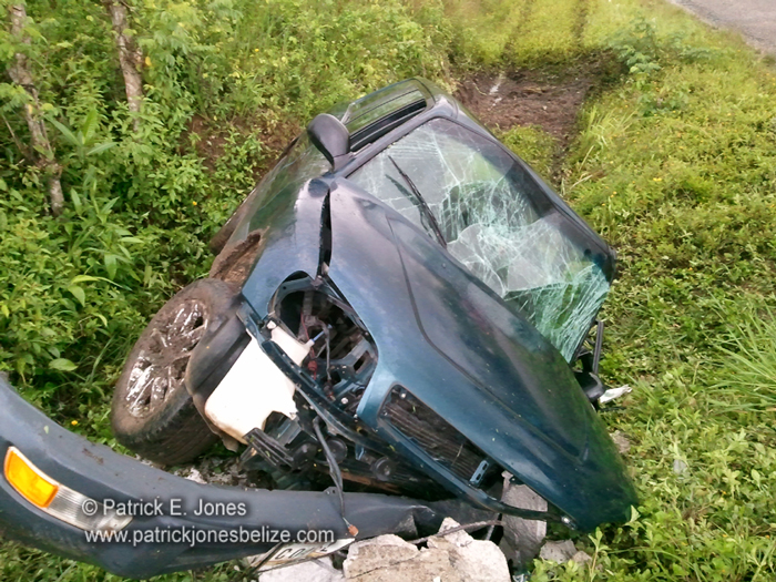 Vehicle crash (Yemiri Grove village)