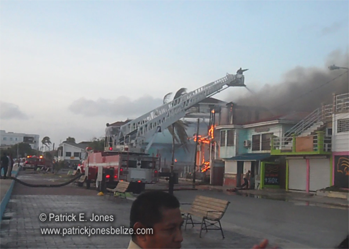 Fire in Belize City