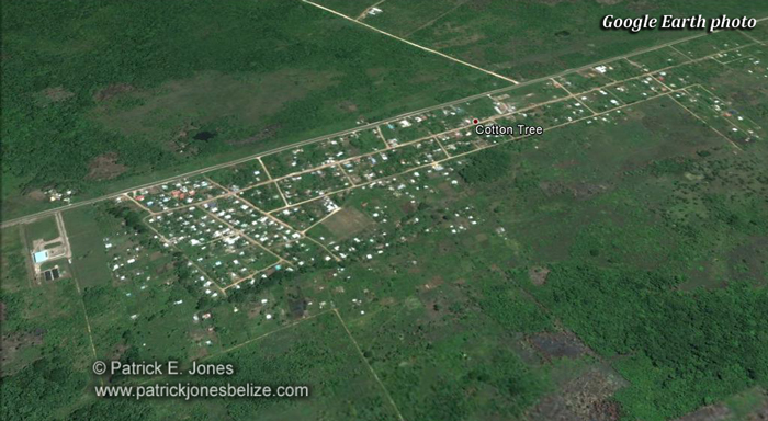Cotton Tree village (Google Earth photo)