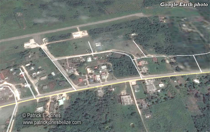 Ranchito Village, Corozal (Google Earth photo)
