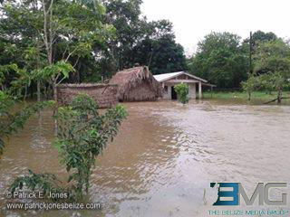Flooding in San Miguel village