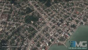 Corozal town (Photo courtesy Google Earth)