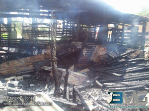 House gutted by fire in Corozal