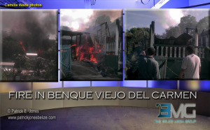 Fire in Benque Viejo del Carmen