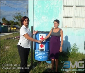 Red Cross donates garbage bins