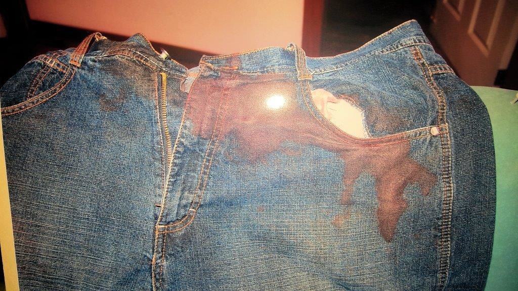 bloodied jeans pants