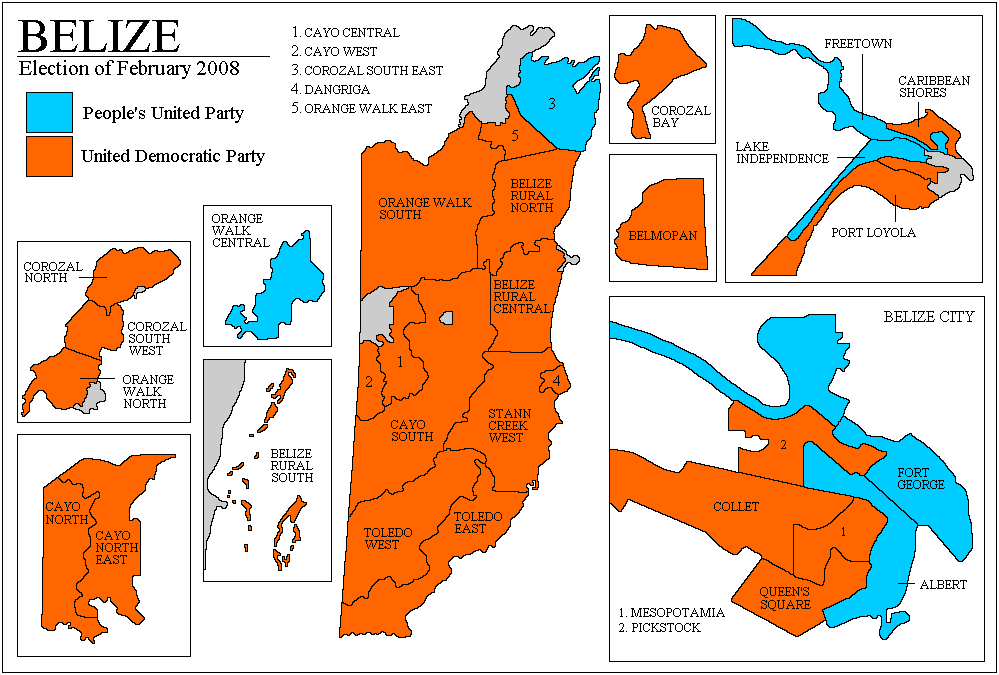 Belize Election Map